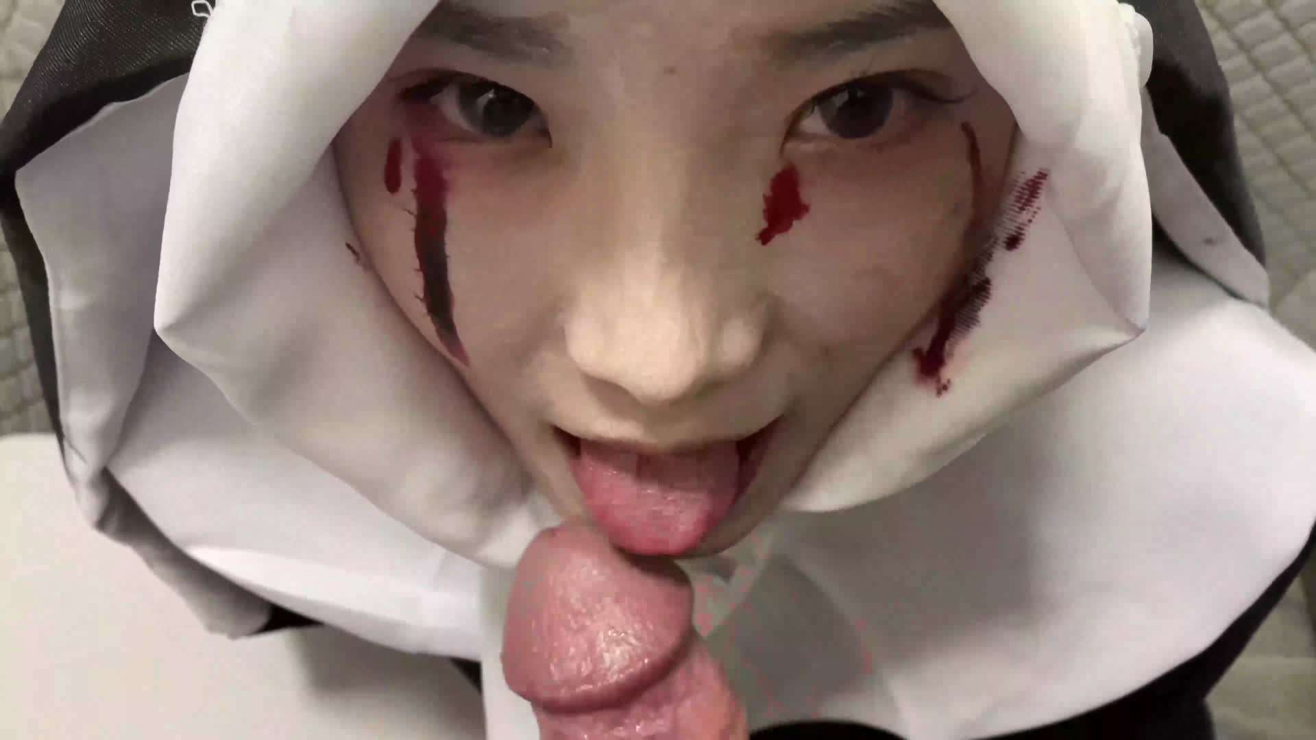 恐怖修女，口交，性爱骚逼人妻挑逗性交