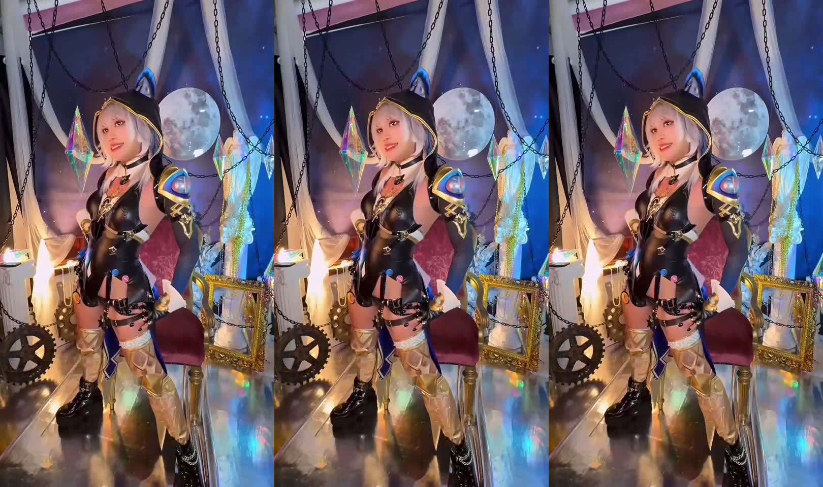 可爱巨根男娘『velvetchann』喜爱COS边插边射肛塞伪娘肛门挑逗ts二次元