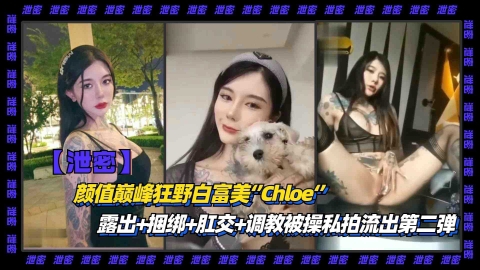 【重磅泄密】颜值巅峰狂野白富美Chloe露出捆绑肛交调教被操私拍流出第二弹的封面图